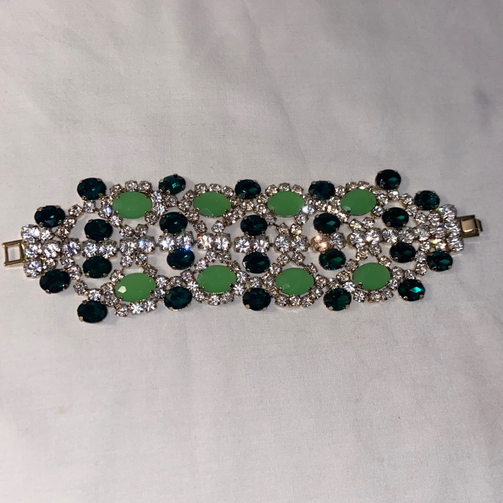 Green statement bracelet!
